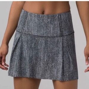 Lululemon Lost In Pace Skirt Skort - Salt Alpine White Black